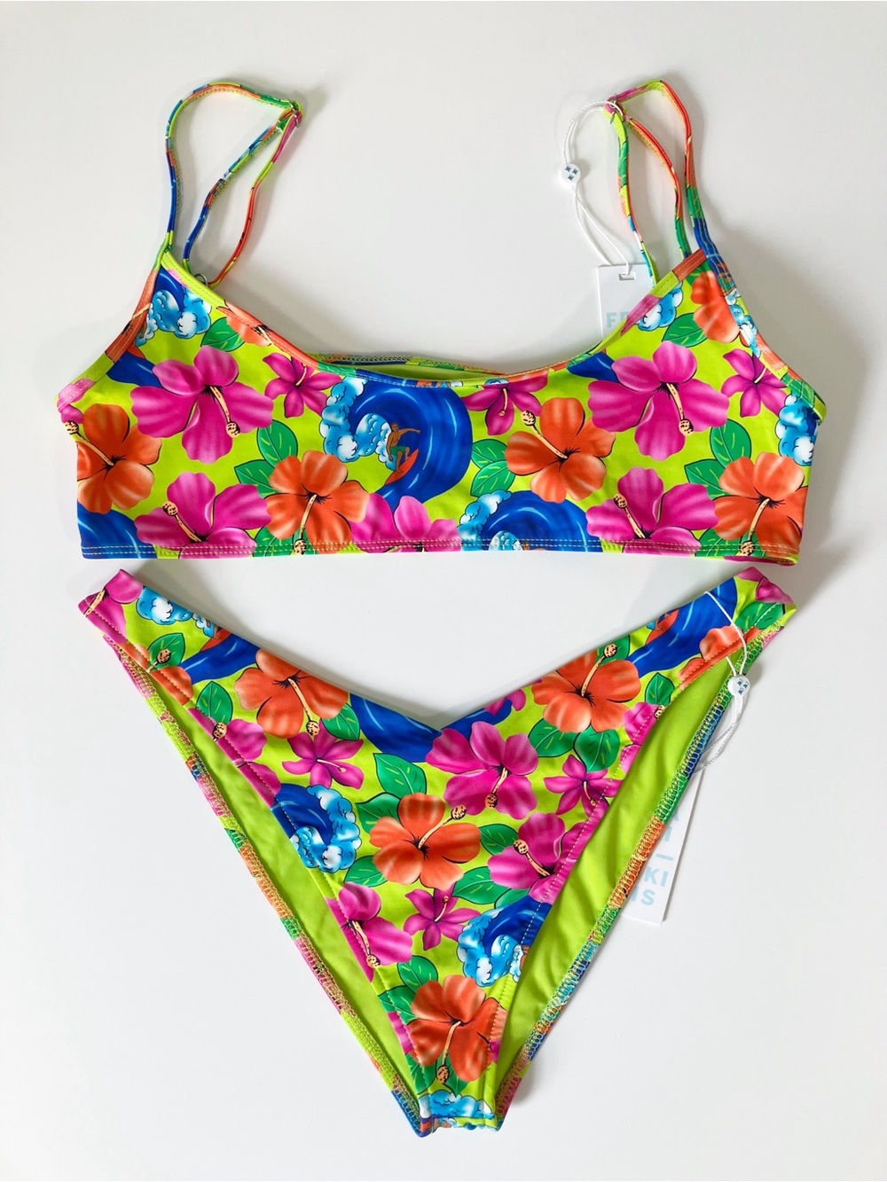 Frankie’s Bikinis | Katy Floral Bikini Set XL Beach Travel Tropical Vacation